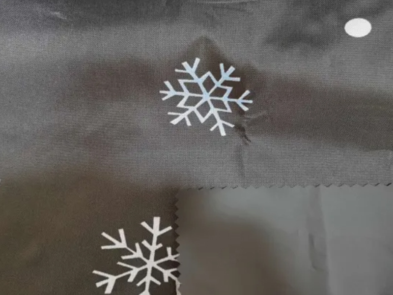Tela Oxford de poliéster 210d impresa con revestimiento de PVC negro para tienda/paraguas